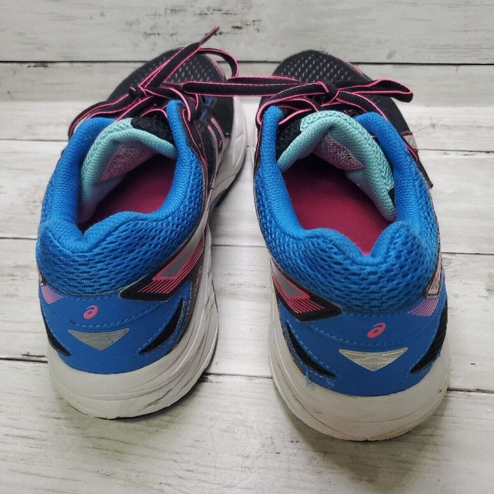 Asics Gel Contend 3 Running Shoes Sneakers T5G7N Womens Size 9 Black Blue P/T - Picture 8 of 14